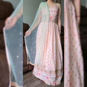 Pink Dress with Sheer Dupatta NEGOTIABLE